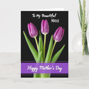 Deep Magenta Bloom Mothers Day Card