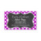 Deep Magenta Polka Dots; Chalkboard look