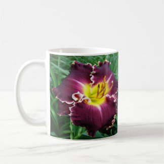 Deep Maroon Day Lily Mug