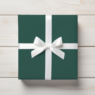 Deep Muted Green Seafoam Solid Wrapping Paper
