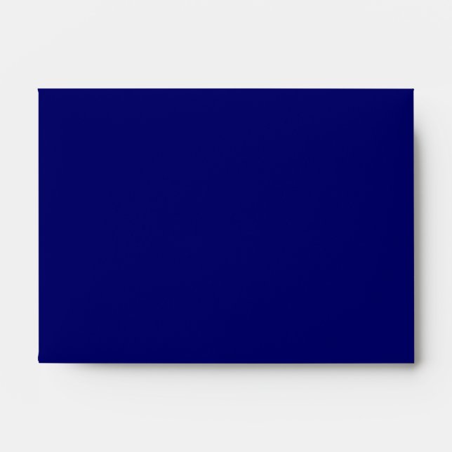 Deep Navy Blue Plain Linen A6 Envelopes (Front)