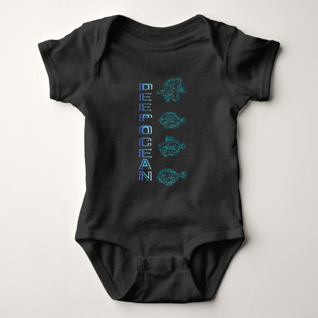 Deep Ocean Baby Bodysuit (Front)