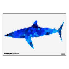 Deep Ocean Blue Mosaic Pattern Shark