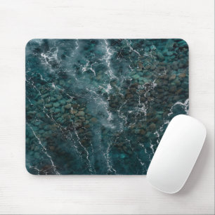 Deep Ocean Rock Texture Mouse Pad