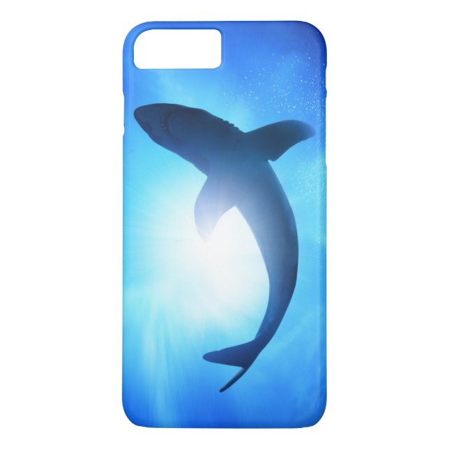 Deep Ocean Shark Silhouette Case-Mate iPhone Case (Back)
