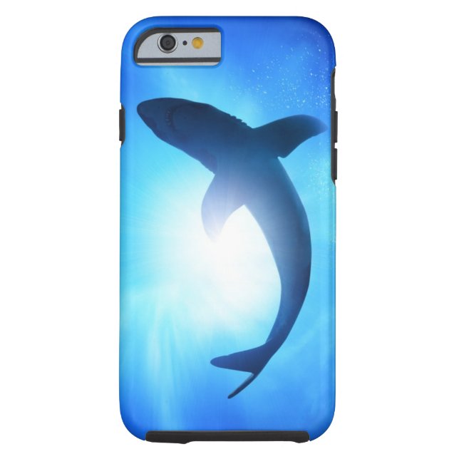 Deep Ocean Shark Silhouette Case-Mate iPhone Case (Back)