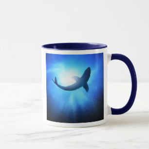 Deep Ocean Shark Silhouette Mug