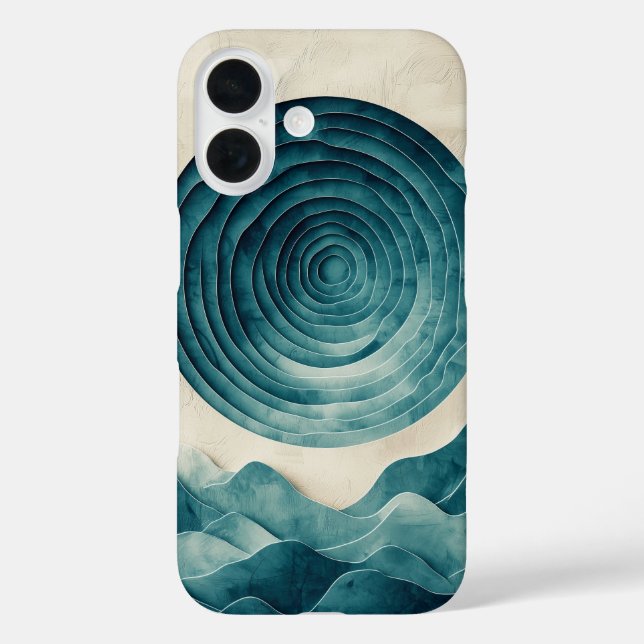 Deep Ocean Vortex Phone Case (Back)