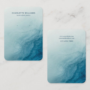 Deep Ocean Wave Jewellery Display Card