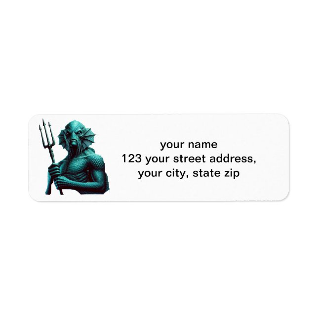 Deep One  Return Address Label (Front)