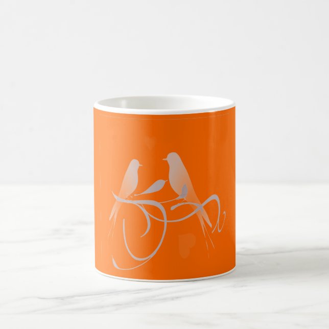 Deep Orange Coffee Mug (Center)