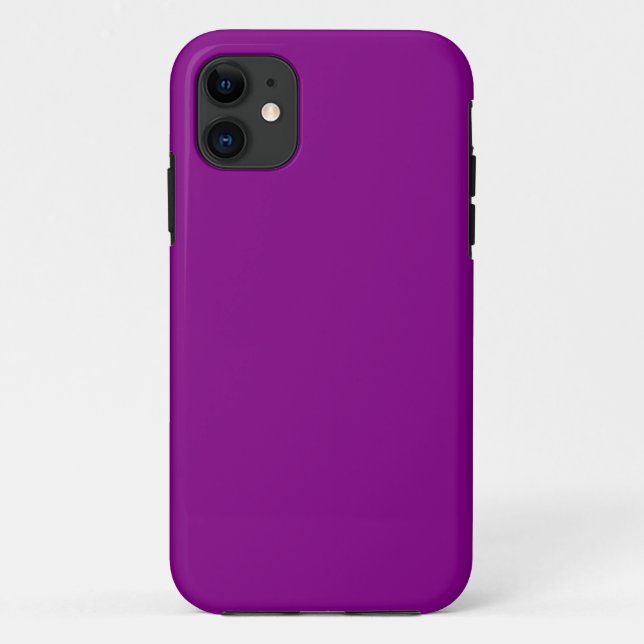 Deep Orchid Plum Purple Solid Colour Background Case-Mate iPhone Case (Back)