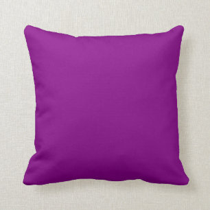 Deep Orchid Plum Purple Solid Colour Background Cushion