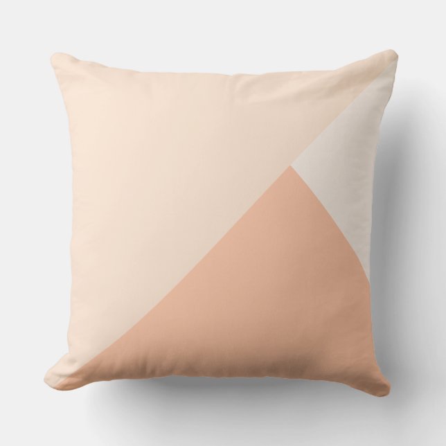 Deep peach, rose white and antique white cushion (Front)