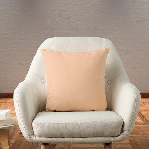 Deep Peach Solid Color Cushion