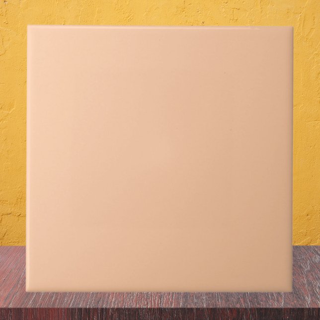 Deep Peach Solid Colour Ceramic Tile (Creator Uploaded)
