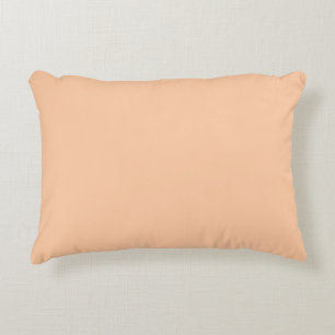 Deep Peach Solid Colour Decorative Cushion