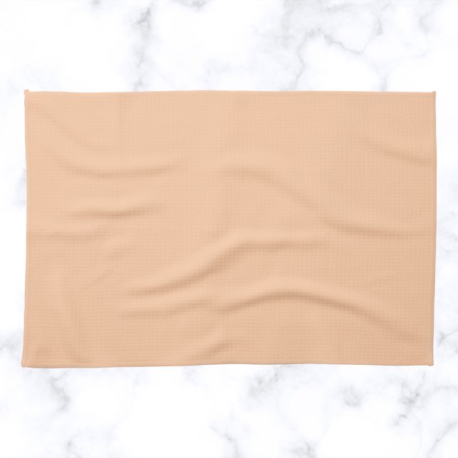 Deep Peach Solid Colour Tea Towel (Creator Uploaded)