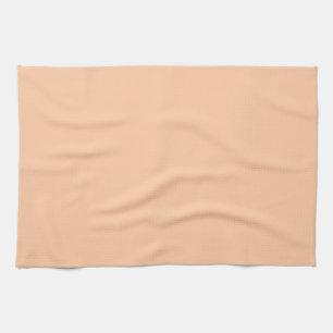 Deep Peach Solid Colour Tea Towel
