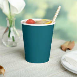Deep Petrol Paper Cups