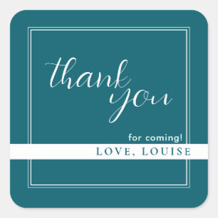 Deep Petrol Thank You Sticker