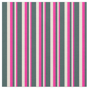 Deep Pink, Bisque, and Dark Slate Grey Coloured Fabric