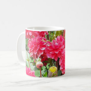 Deep Pink Dahlia Mug