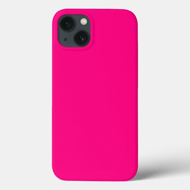 Deep Pink Fuchsia Fuschia Hot Pink Magenta Rose Case-Mate iPhone Case (Back)
