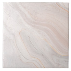 Deep Pink Marble Finish Decorative 6" Square Ceramic Tile