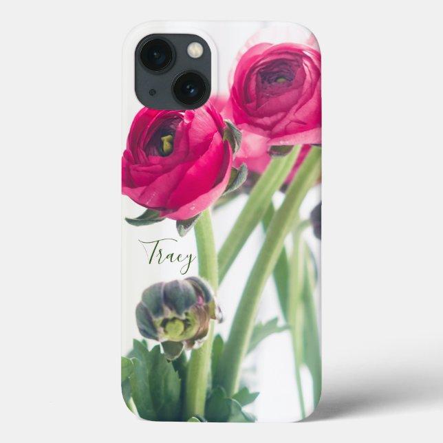 Deep Pink Ranunculus Pro-Photo Case-Mate iPhone Case (Back)