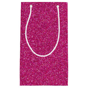 Deep Pink Sparkle Glitter Gift Bag
