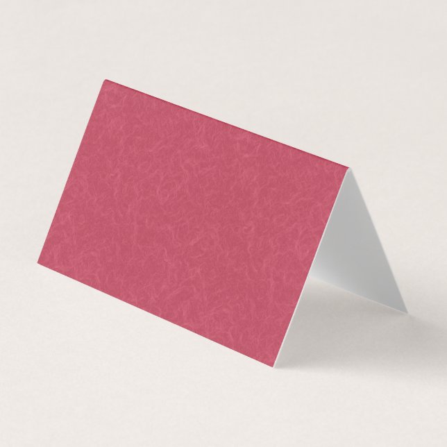 Deep pink  textured swirling  pattern business card (Front)
