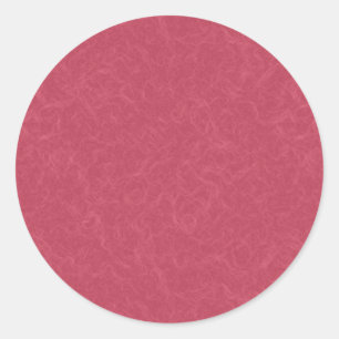 Deep pink textured swirling pattern classic round sticker