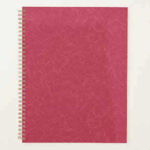 Deep pink  textured swirling  pattern planner