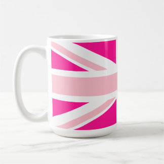 Deep Pink Union Jack Coffee Mug