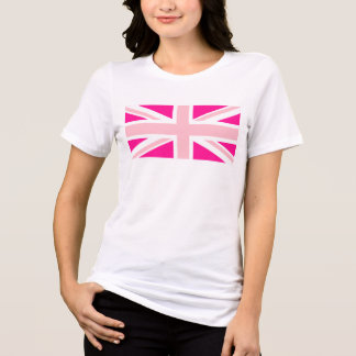 Deep Pink Union Jack Tri-Blend Shirt