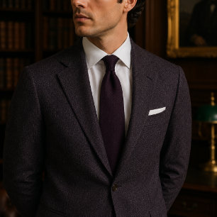 Deep Plum Aubergine Necktie