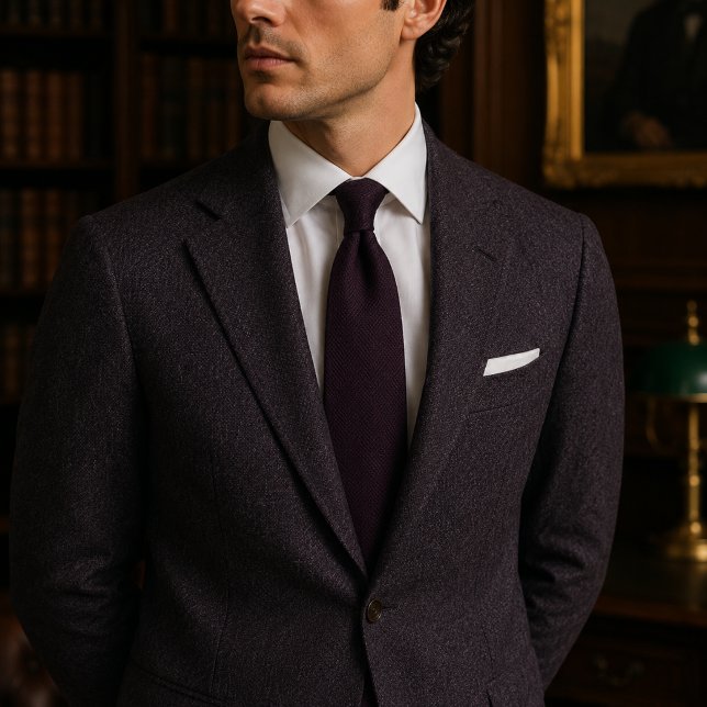 Deep Plum Aubergine Necktie (Creator Uploaded)