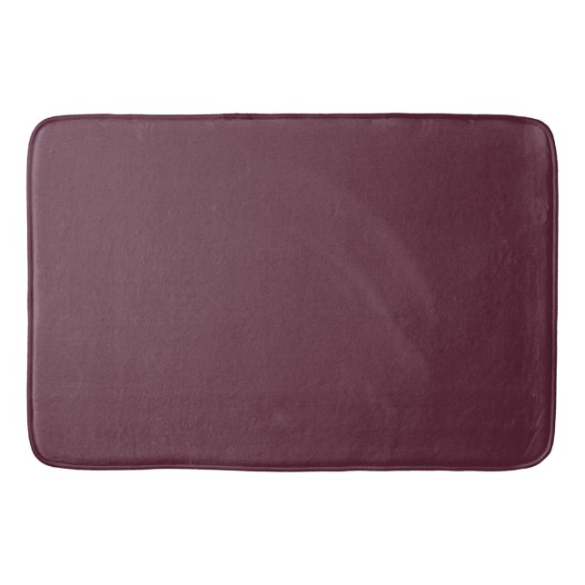 Deep Plum Bath Mat (Front)