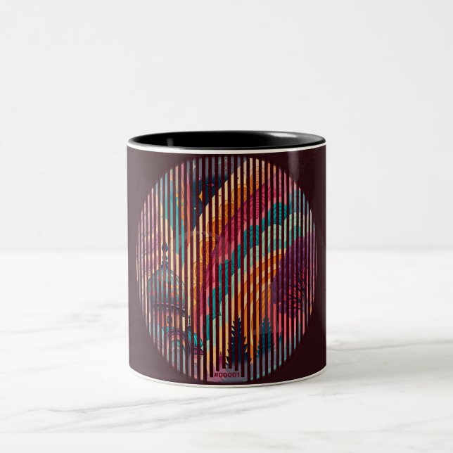 Deep Plum Optical Fantasy Mug – Customisable (Center)