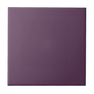 Deep Plum Solid Color  Ceramic Tile