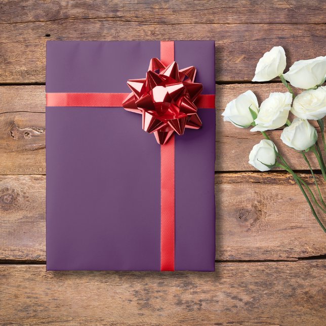Deep Plum Solid Colour | Classic | Elegant Wrapping Paper (Creator Uploaded)