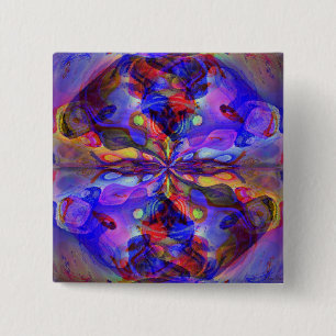 Deep Purple 15 Cm Square Badge