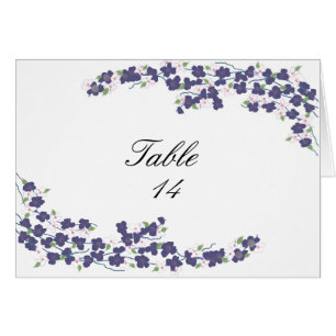 Deep Purple Blossoms Table Seat