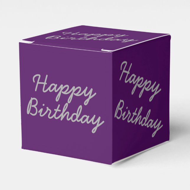 Deep Purple Classic Party Favour Boces Favour Box (Front Side)