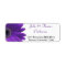 Deep Purple Gerbera Daisy Wedding Address Labels