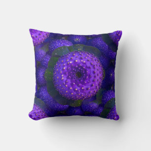 Deep Purple & Green Speckled Pattern Pillow