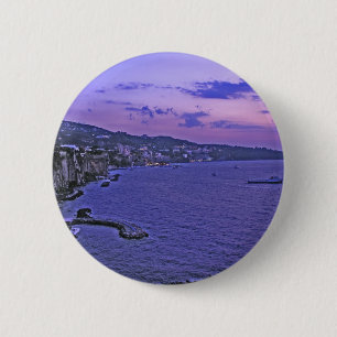 Deep Purple In Sorrento! 6 Cm Round Badge