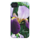Deep Purple Iris Close Up Personalised iPhone Case