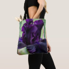 Deep purple Iris Tote looks like velvet